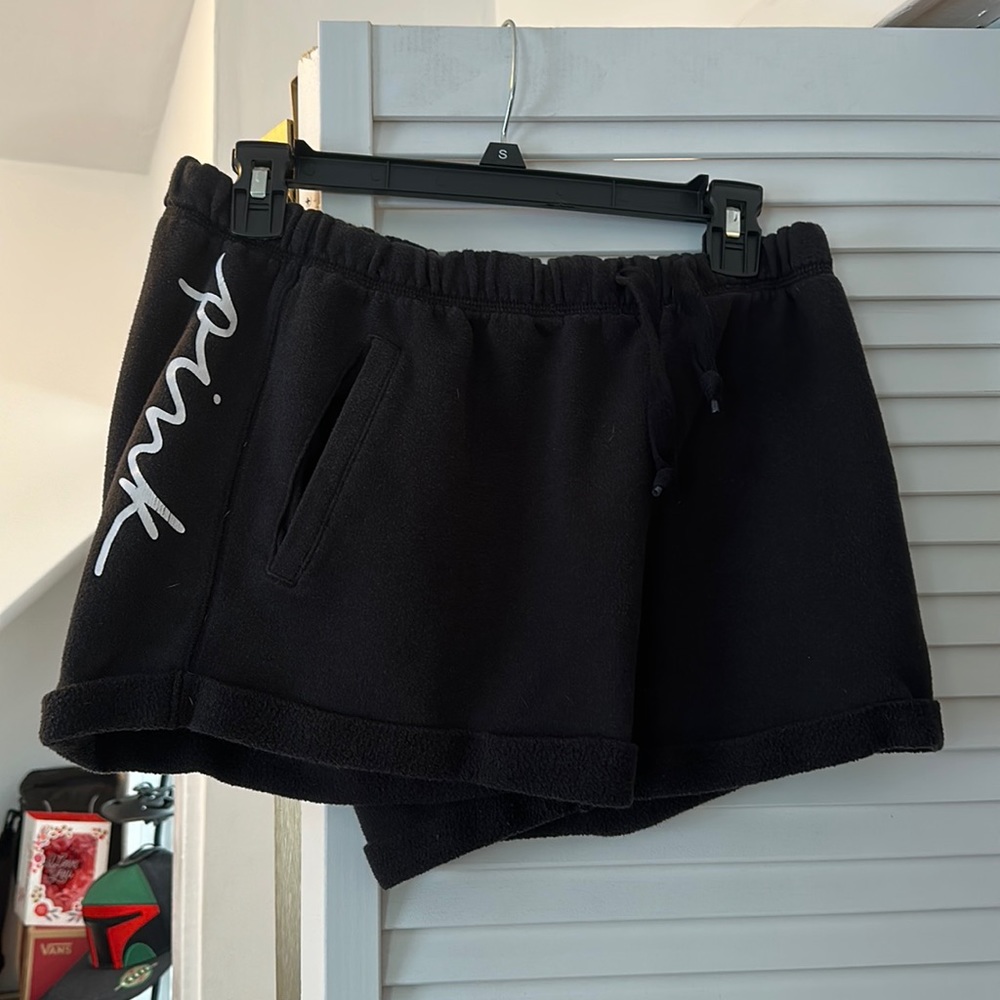 Pink sweat shorts